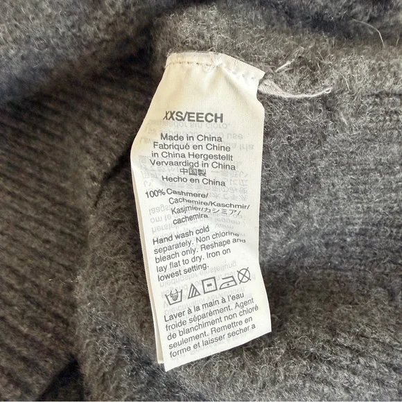 J. Crew Grey Cashmere Turtleneck Sweater - Picture 9 of 10